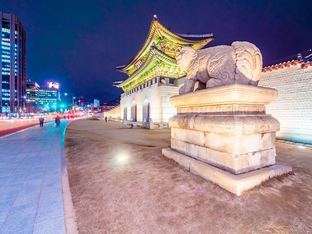 Beautiful architecture building of gyeongbokgung palace