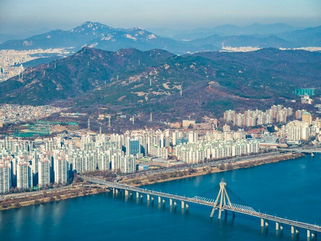 Beautiful architecture building in Seoul City