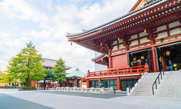 Beautiful Architecture at Sensoji Temple around Asakusa area in Japan