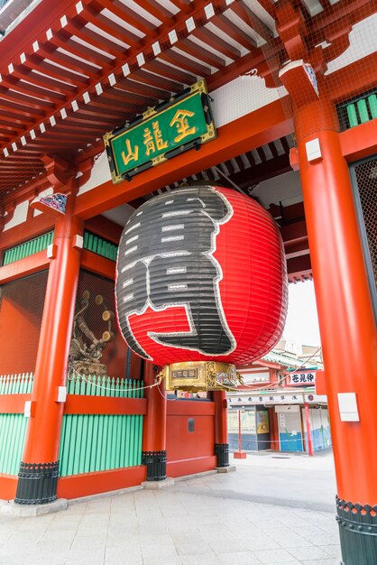 Beautiful Architecture at Sensoji Temple around Asakusa area in Japan