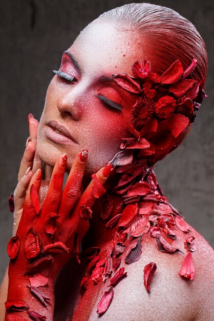 Beautiful, artistic makeup