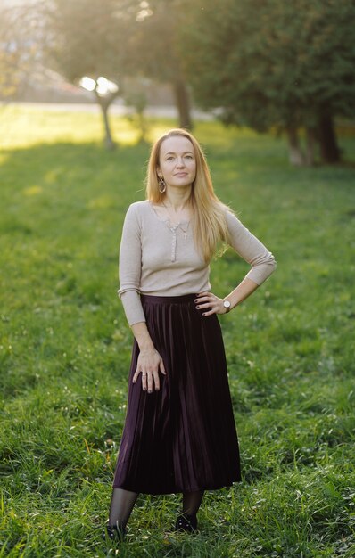 Beautiful Autumn Girl Portrait