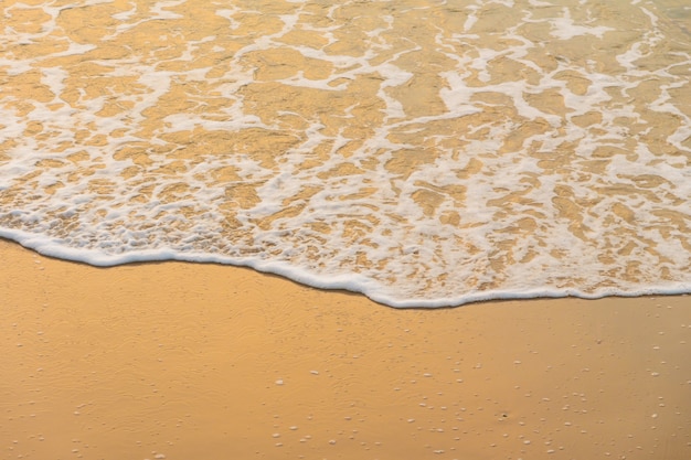 Beautiful beach and sea on sunrise time