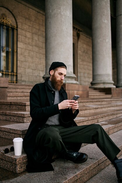 Beautiful belarus person in the city