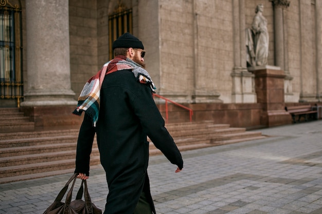 Beautiful belarus person in the city