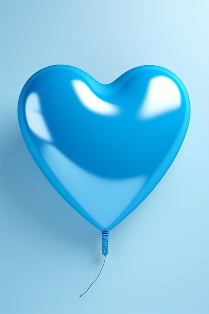 Beautiful blue heart shape