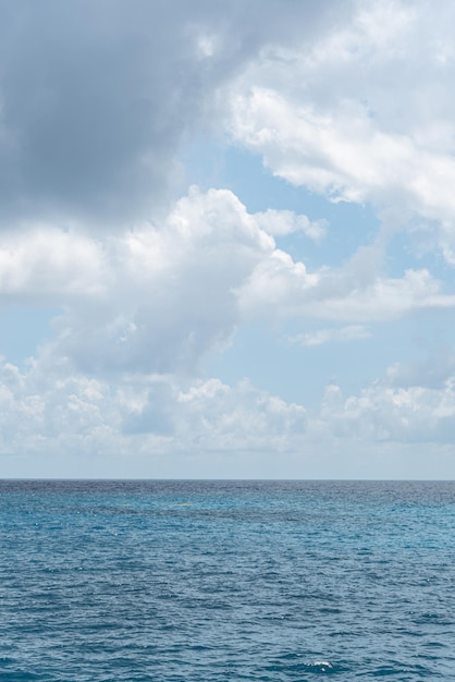 Free Photo beautiful blue sea water tide and sky