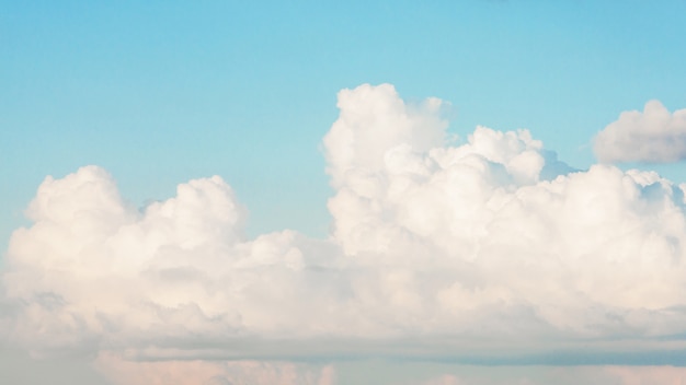 Beautiful blue sky with white clouds