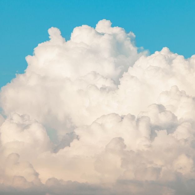 Beautiful blue sky with white clouds