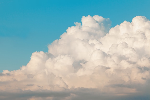 Beautiful blue sky with white clouds