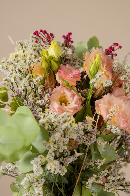 Free photo beautiful boho flowers arrangement