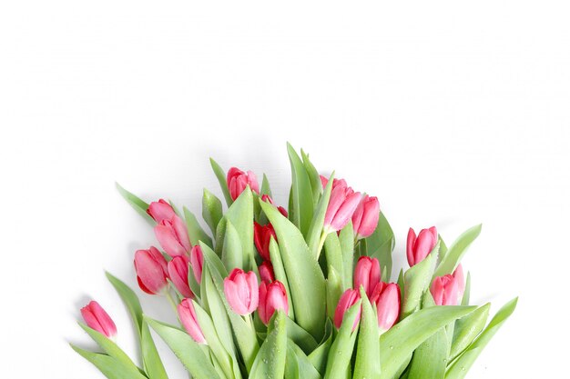 Beautiful bouquet of tulips