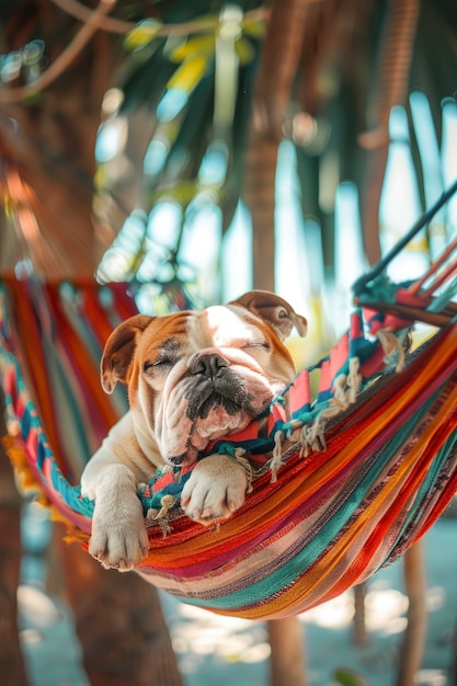 Beautiful bulldog lifestyle