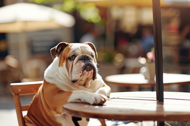 Free Photo beautiful bulldog lifestyle