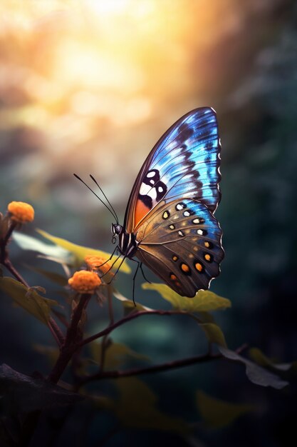 Beautiful butterfly in nature