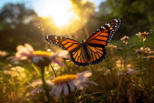 Beautiful butterfly in nature