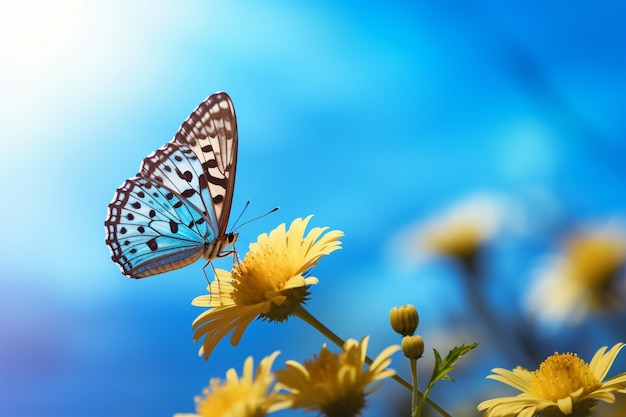 Beautiful butterfly in nature