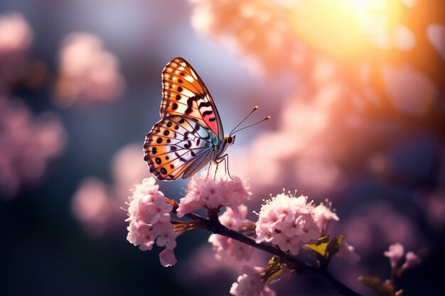 Beautiful butterfly in nature