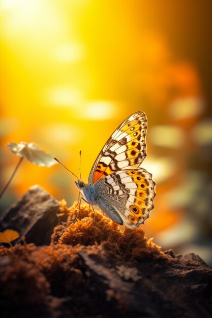 Beautiful butterfly in nature