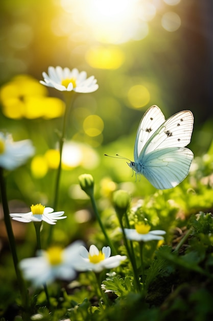 Free photo beautiful butterfly in nature