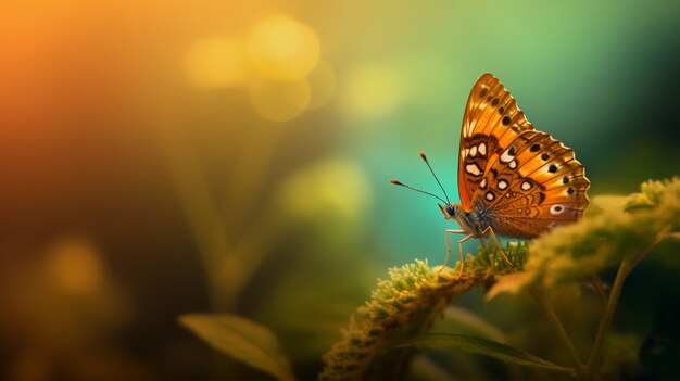 Beautiful butterfly in nature