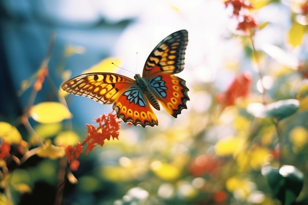 Beautiful butterfly in nature