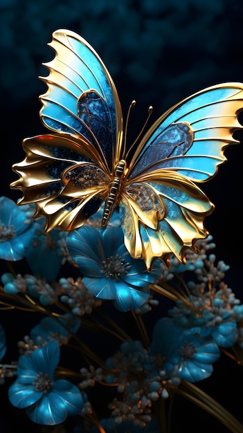 Beautiful butterfly with detailed design