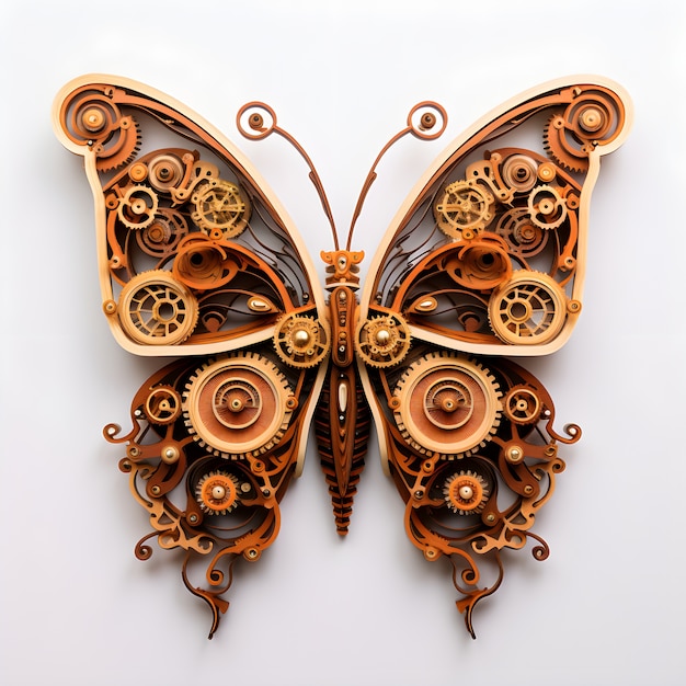 Free Photo beautiful butterfly with detailed design