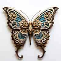 Free photo beautiful butterfly with detailed design