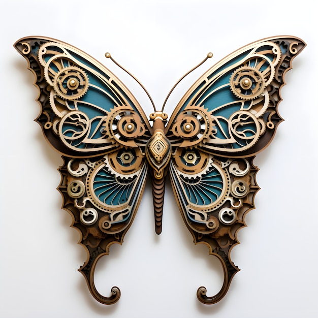 Free Photo beautiful butterfly with detailed design