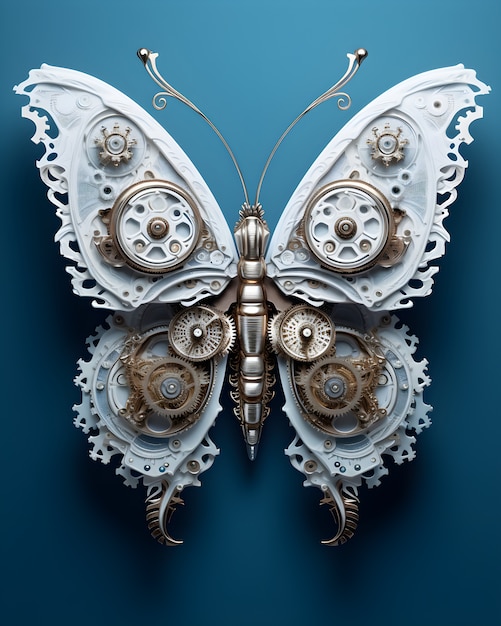 Free Photo beautiful butterfly with detailed design