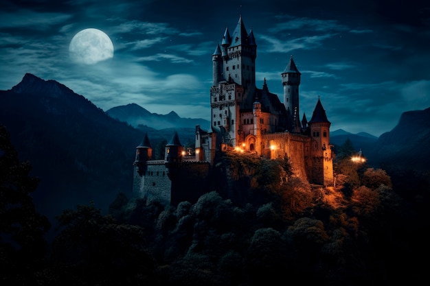 Free photo beautiful castle architecture