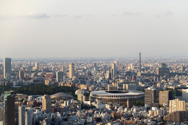 Free Photo beautiful city landscape with tall buildings