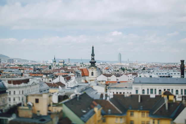 Beautiful cityscape from viewpoint