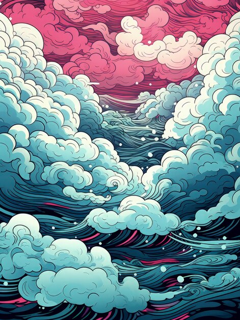 Beautiful clouds  digital art