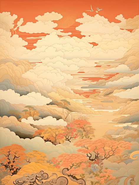 Beautiful clouds  digital art