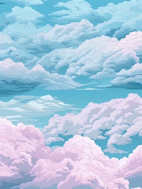 Free Photo beautiful clouds digital art