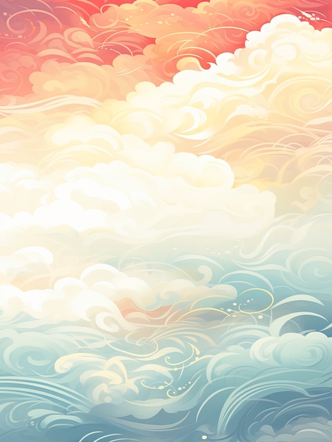 Free photo beautiful clouds digital art