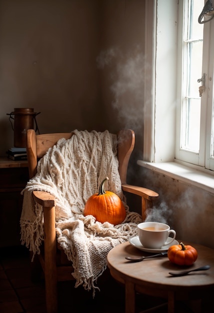 Free Photo beautiful cozy autumn scene