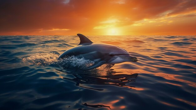 Beautiful dolphin exotic background