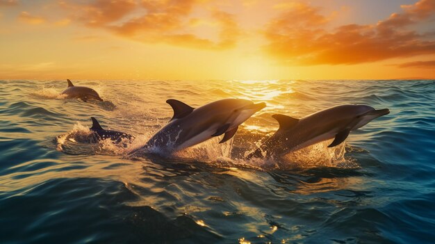 Beautiful dolphin exotic background