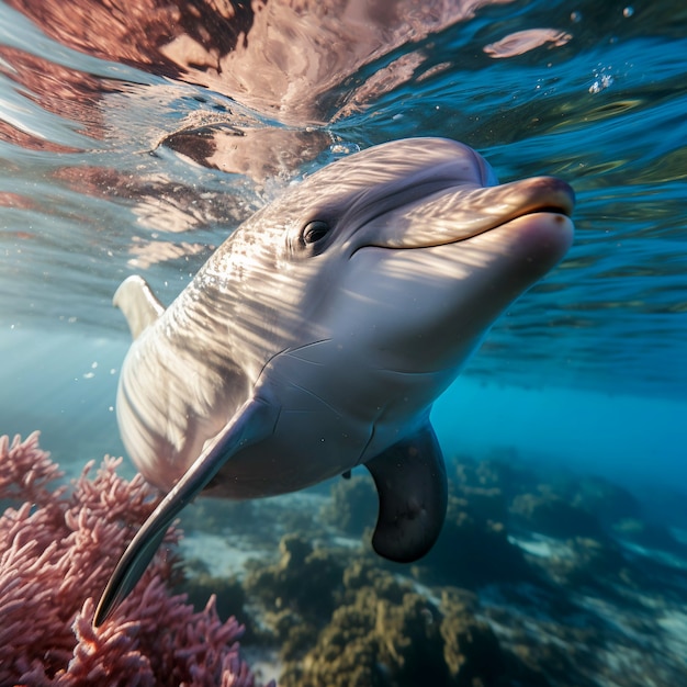 Free Photo beautiful dolphin exotic background