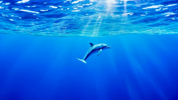 Free Photo beautiful dolphin exotic background