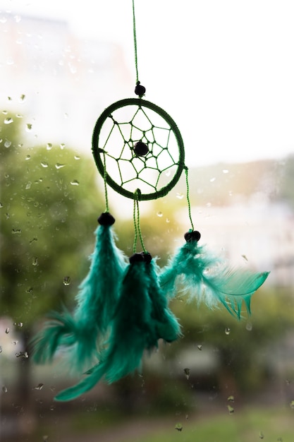 Free photo beautiful dream catcher outdoors