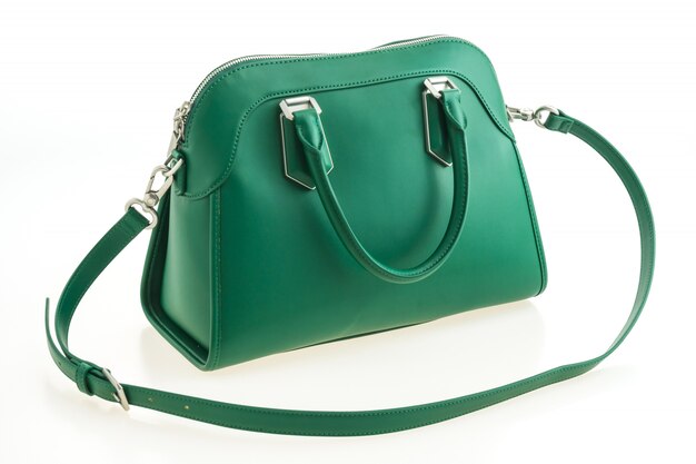 Beautiful elegance and luxury fashion green handbag