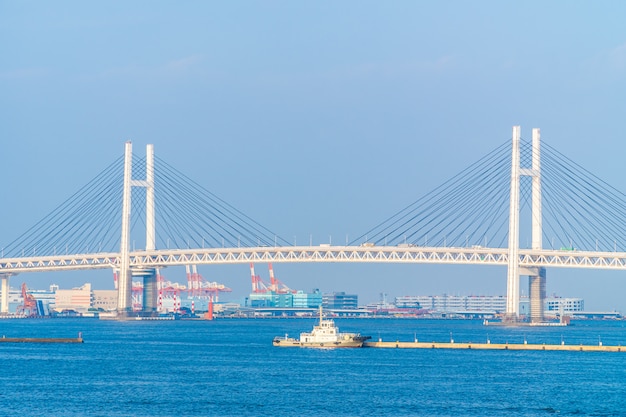 Beautiful exterior of Yokohama bridge