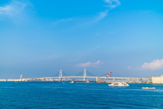 Beautiful exterior of Yokohama bridge