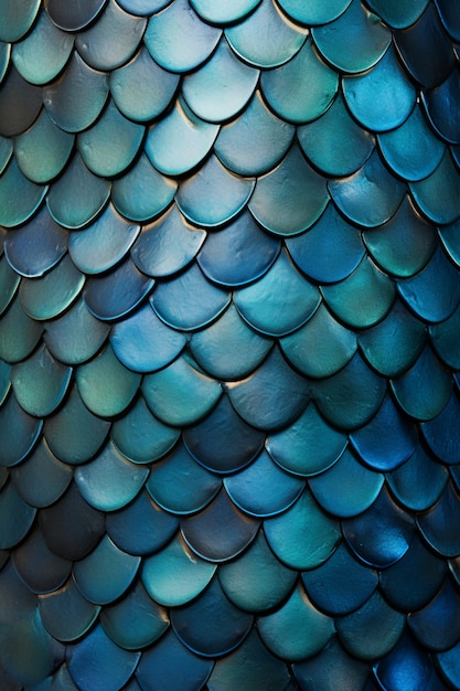 Free photo beautiful fish scales close up