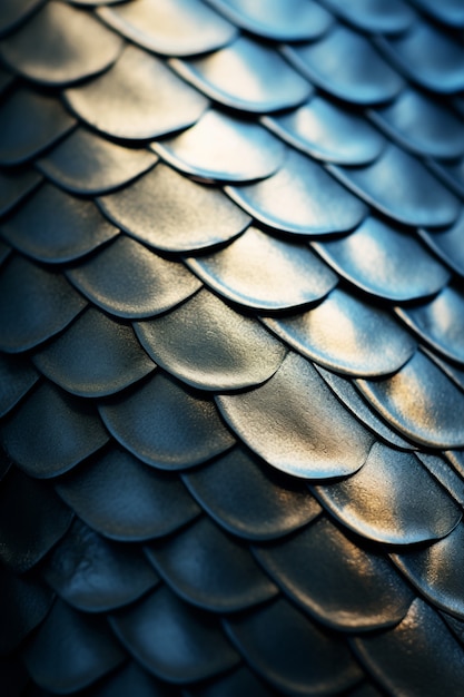 Beautiful fish scales close up