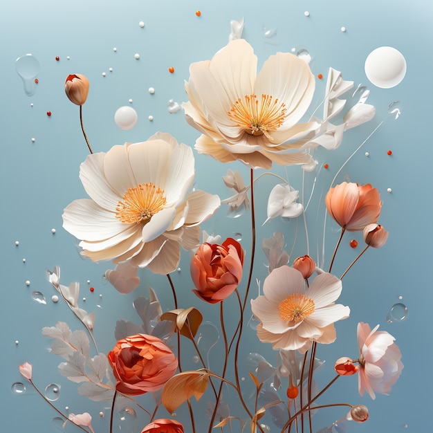 Free Photo beautiful floral composition